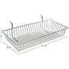 Global Approved 300625 Chrome Wire Basket, 5" High, Metal