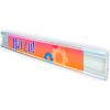 Azar Displays 700080, C Channel, 7-5/8"W x 1/4"D x 1-1/4"H