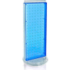 Global Approved 700508-BLU Revolving Pegboard Countertop Display Unit, 8" x 20", Blue ,1 Piece