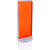 Global Approved 700508-ORG Revolving Pegboard Countertop Display Unit, 8" x 20", Orange ,1 Piece