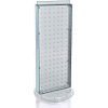 Global Approved 700509-CLR Two-Sided Non-Revolving Pegboard Countertop Display, 8" x 20", Clear