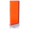 Global Approved 700509-ORG Two-Sided Non-Revolving Pegboard Countertop Display, 8" x 20", Orange