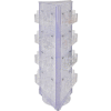 Azar Displays 700640-CLR, Three-Sided Brochure Holder, 16"W x 16"D x 61"H