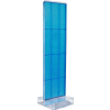 Azar Displays 700770-BLU, Two-Sided Pegboard Floor Display W/ Studio Base, 17"W x 17"D x 60"H