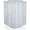 Global Approved 701414-CLR Interlocking Pegboard Countertop Display 14" x 20" Clear Opaque 1 Piece