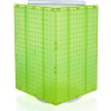Global Approved 701414-GRE Interlocking Pegboard Countertop Display 14" x 20" Green Opaque 1 Piece