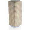 Global Approved 703385-ALM Interlocking Pegboard Countertop Display, 8" x 20", Almond ,1 Piece