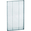 Global Approved 771322-CLR Pegboard Wall Panel, 13.5" x 22", Clear Opaque