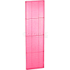 Global Approved 771660-PNK Pink Pegboard Wall Panel, 16" x 60"