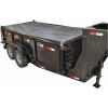 Buyers Aluminum Tarp System with Mesh Tarp, 5-1/2 Ft. x 14 Ft. - DTR5514