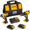 DeWALT 20V MAX* Lithium Ion Combo Kit (1.5 Ah), DCK280C2, 2-Tool Kit
