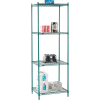 Nexel® Poly-Green® Wire Shelving Starter, 30"W x 21"D x 86"H