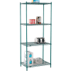Nexel® Poly-Green® Wire Shelving Starter, 36"W x 21"D x 86"H