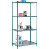 Nexel® Poly-Green® Wire Shelving Starter, 42"W x 21"D x 86"H