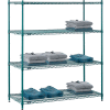 Nexel® Poly-Green® Wire Shelving Starter, 54"W x 21"D x 54"H