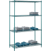 Nexel® Poly-Green® Wire Shelving Starter, 54"W x 21"D x 86"H