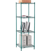 Nexel® Poly-Green® Wire Shelving Starter, 24"W x 21"D x 74"H