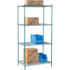 Nexel® Poly-Green® Wire Shelving Starter, 36"W x 24"D x 74"H