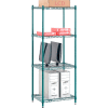 Nexel® Poly-Green® Wire Shelving Starter, 24"W x 14"D x 54"H