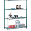 Nexel® Poly-Green® Wire Shelving Starter, 54"W x 21"D x 74"H