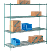 Nexel® Poly-Green® Wire Shelving Starter, 72"W x 24"D x 74"H