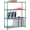 Nexel® Poly-Green® Wire Shelving Starter, 48"W x 14"D x 54"H