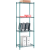 Nexel® Poly-Green® Wire Shelving Starter, 30"W x 14"D x 86"H