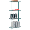 Nexel® Poly-Green® Wire Shelving Starter, 36"W x 14"D x 86"H