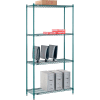 Nexel® Poly-Green® Wire Shelving Starter, 42"W x 14"D x 86"H