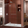 DreamLine SHDR-3445720-01 Aqua Ultra 45" Frameless Hinged Shower Door Chrome Finish