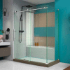 DreamLine SHEN-6134600-07 Enigma-X 34 1/2" x 60 3/8" Shower Enclosure Brushed Stainless Steel Finish