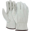 Memphis 3215M Economy Leather Driver Gloves, Medium, Beige