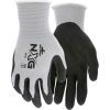 MCR Safety 9673L Memphis Foam Nitrile Gloves, Large, 13 Gauge, Gray/Black, Dozen