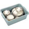 Winco PL-7G - Bus Box, Gray, Polypropylene, 21-1/2"D x 15-3/4"W x 7-1/4"H, NSF