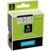 DYMO® D1 Standard Labels 1" Black on Clear