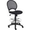 Boss Mesh Drafting Stool - Fabric - Black