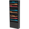 11 Pocket Medical Chart & Special Purpose Literature Rack - Black