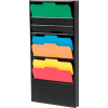10 Pockets - Medical Chart Hanging Wall File Holder - Black