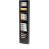 20 Pocket Medical Chart & Special Purpose Literature Rack - Black