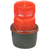 Federal Signal LP3M-120R Strobe light, male pipe mount, 120VAC, Red