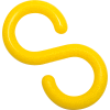 Mr. Chain Connecting S-Hooks, 2", Yellow, 25 Pack