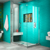 Dreamline SHEN-24440300-01 Unidoor Plus Hinged Shower Enclosure, Chrome, 44" x 30-3/8" x 72"