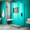 Dreamline SHEN-24460300-06 Unidoor Plus Hinged Shower Enclosure, Bronze, 46" x 30-3/8" x 72"