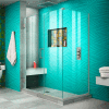 Dreamline SHEN-24475300-04 Unidoor Plus Hinged Shower Enclosure, Nickel, 47-1/2" x 30-3/8" x 72"