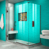 Dreamline SHEN-24575300-06 Unidoor Plus Hinged Shower Enclosure, Bronze, 57-1/2" x 30-3/8" x 72"