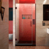 Dreamline SHDR-243407210-06 Unidoor Plus Hinged Shower Door, Bronze, 34 to 34-1/2" x 72"