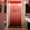 Dreamline SHDR-243757210-04 Unidoor Plus Hinged Shower Door, Brushed Nickel, 37-1/2 to 38" x 72"
