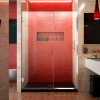 Dreamline SHDR-245107210-01 Unidoor Plus Hinged Shower Door, Chrome, 51 to 51-1/2" x 72"