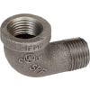 1/2 In. Black Malleable Street 90 Degree Elbow 150 PSI Lead Free