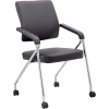 Boss Training Chair with Arms -Vinyl - Black - Set of 2